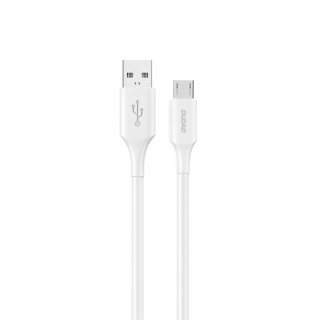 Dudao L2SM cable with USB-A / micro USB connectors on white background