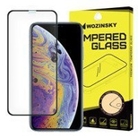 Wozinsky PRO + Super Durable Tempered Glass 5D Full Glue Vollbild mit Rahmen iPhone 11 Pro / iPhone XS / iPhone X Schwarz