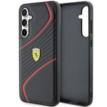 Ferrari Twist Metal Logo Hülle für Samsung Galaxy S23 FE – Schwarz