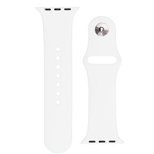 Silicone Strap APS silikonowa opaska do Watch 9 / 8 / 7 / 6 / 5 / 4 / 3 / 2 / SE (41 / 40 / 38mm) pasek bransoleta do zegarka biały