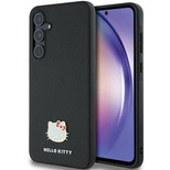 Hello Kitty Metal Logo Kitty Head Hülle für Samsung Galaxy A55 – Schwarz