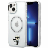 Karl Lagerfeld KLHMP13MHNKCIT iPhone 13 6,1" Hardcase transparent Ikonisches Karl&Choupette Magsafe