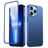 Joyroom 360 Full Case Cover für iPhone 13 Pro Max Back- und Frontcover + gehärtetes Glas blau (JR-BP928 blau)