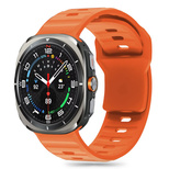 Tech-Protect Silicone Line Armband für Samsung Galaxy Watch Ultra (47 mm) – Orange