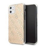 Guess GUHCN61PCU4GLGO iPhone 11 6.1" / Xr gold/gold hard case 4G Glitter