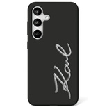 Case Karl Lagerfeld Silicone Metal Signature Logo Samsung Galaxy S25 Ultra black