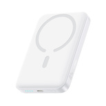Baseus EnerFill FM11 Ultra-Mini 10000mAh 22.5W MagSafe Compatible Power Bank with Baseus Simple USB-C 20V/3A 30cm Cable - White