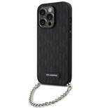 Karl Lagerfeld KLHCP14XSACKLHPK iPhone 14 Pro Max 6.7" black/black hardcase Saffiano Monogram Chain