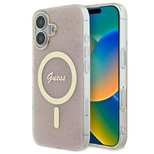 Guess IML 4G MagSafe iPhone 16 Plus Case - Pink