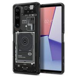 Spigen Ultra Hybrid case for Sony Xperia 1 V - dark gray (Zero One pattern)