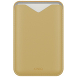 Magnetyczny portfel UNIQ Lyden Evo na telefon - żółty