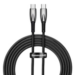 Baseus Glimmer Series kabel do szybkiego ładowania USB-C 480Mb/s PD 100W 2m czarny