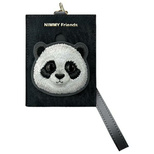 Nimmy Big Eyed Pet 2.0 Kartenetui mit Katzenmotiv, Schwarz