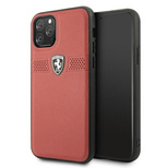 Etui Ferrari Off Track Leather na iPhone 11 Pro - czerwone