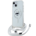 Karl Lagerfeld IML Choupette Head&amp;Cord MagSafe case for iPhone 15 / 14 / 13 - transparent