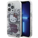 Hello Kitty IML Kitty On Bricks Graffiti Hülle für iPhone 15 Pro – weiß