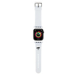 Karl Lagerfeld 3D-Gummi-Choupette-Kopfband für Apple Watch 42/44/45/49 mm – Weiß