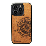 Bewood Traveler Merbau Holzhülle für iPhone 15 Pro