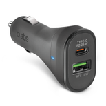 25W car charger - Ultra-fast charging with Power Delivery Black