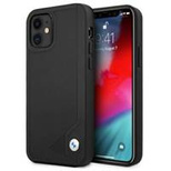 BMW Leder-Deboss-Hülle für iPhone 12 mini – Schwarz