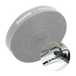 Baseus Rainbow Circle hook and loop Straps - Velcro tape Velcro cable organizer 3m gray (ACMGT-F0G)