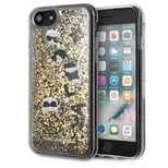 Karl Lagerfeld KLHCI8ROGO iPhone 7/8 SE 2020 / SE 2022 czarno-złoty/black & gold hard case Glitter