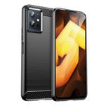 Carbon Case Flexible Schutzhülle Vivo Y55 / Y75 / Y33s / iQOO Z6 / iQOO U5 schwarz