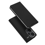 Dux Ducis Skin Pro Hülle mit Klappe und Kartenfach für Xiaomi Redmi Note 13 Pro+ 5G – Schwarz