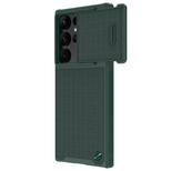 Nillkin Textured S Case für Samsung Galaxy S22 Ultra gepanzerte Hülle mit Kameraabdeckung grün