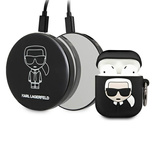 Karl Lagerfeld Ikonik Case for AirPods + Powerbank - Black