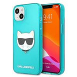 Karl Lagerfeld KLHCP13MCHTRB iPhone 13 6,1" niebieski/blue hardcase Glitter Choupette Fluo