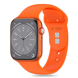 Tech-Protect Silikonarmband für Apple Watch 4 / 5 / 6 / 7 / 8 / 9 / SE (38 / 40 / 41 mm) – Orange