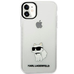 Karl Lagerfeld Ikonik Choupette Hülle für iPhone 11 / Xr - Transparent