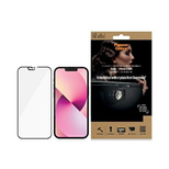 PanzerGlass E2E Microfracture antibacterial glass with camera cover with Swarovsky crystal for iPhone 13 mini - with black frame