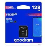 Goodram Microcard 128 GB micro SD XC UHS-I class 10 memory card, SD adapter (M1AA-01280R12)