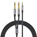 Orico AX2N audio cable mini jack 3.5 mm to 2 x jack 6.5 mm 1 m - black