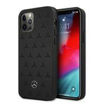 Mercedes Lederhülle mit Sternenmuster für iPhone 12 Pro Max – Schwarz