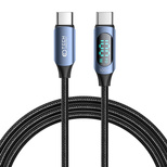 Tech-Protect UltraBoost Cable with LED Display USB-C / USB-C PD 100W 5A 2m - Blue