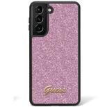 Guess Glitter Script case for Samsung Galaxy S24 Ultra - purple