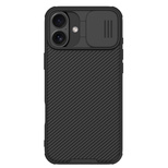 Nillkin CamShield Pro Case for iPhone 16 with camera cover - black