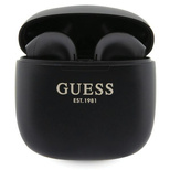 Guess GUTWST26PSK TWS Bluetooth-Kopfhörer + Dockingstation – Schwarz Klassisches EST-Logo