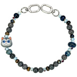 Zawieszka Nimmy New Big Eye Cute Pets 2.0 na torebkę - szara