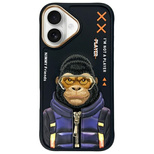 Nimmy Cool&amp;Cute 2.0 Monkey case for iPhone 16 - black