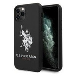 US Polo USHCN65SLHRBK iPhone 11 Pro Max czarny/black Silicone Collection