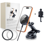 Tech-Protect V9 MagSafe 25W Qi 2.2 Car Charger - Black