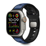 Tech-Protect IconBand Line Strap for Apple Watch 44 / 45 / 46 / 49 mm - Black and Navy Blue