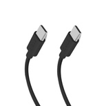 Fabric cable with USB-C USB-C 1.5m 60W Black