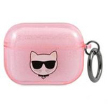 Karl Lagerfeld KLAPUCHGP AirPods Pro cover różowy/pink Glitter Choupette