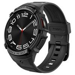 Spigen Rugged Armor Pro Hülle mit Armband für Samsung Galaxy Watch 6 Classic (43 mm) – Schwarz