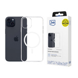 3mk Clear MagCase for Apple iPhone 15 - transparent